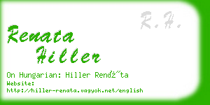 renata hiller business card